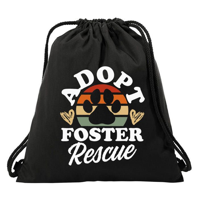 Dog Rescue Adopt Foster Rescue Animal Rescue Drawstring Bag