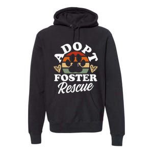 Dog Rescue Adopt Foster Rescue Animal Rescue Premium Hoodie