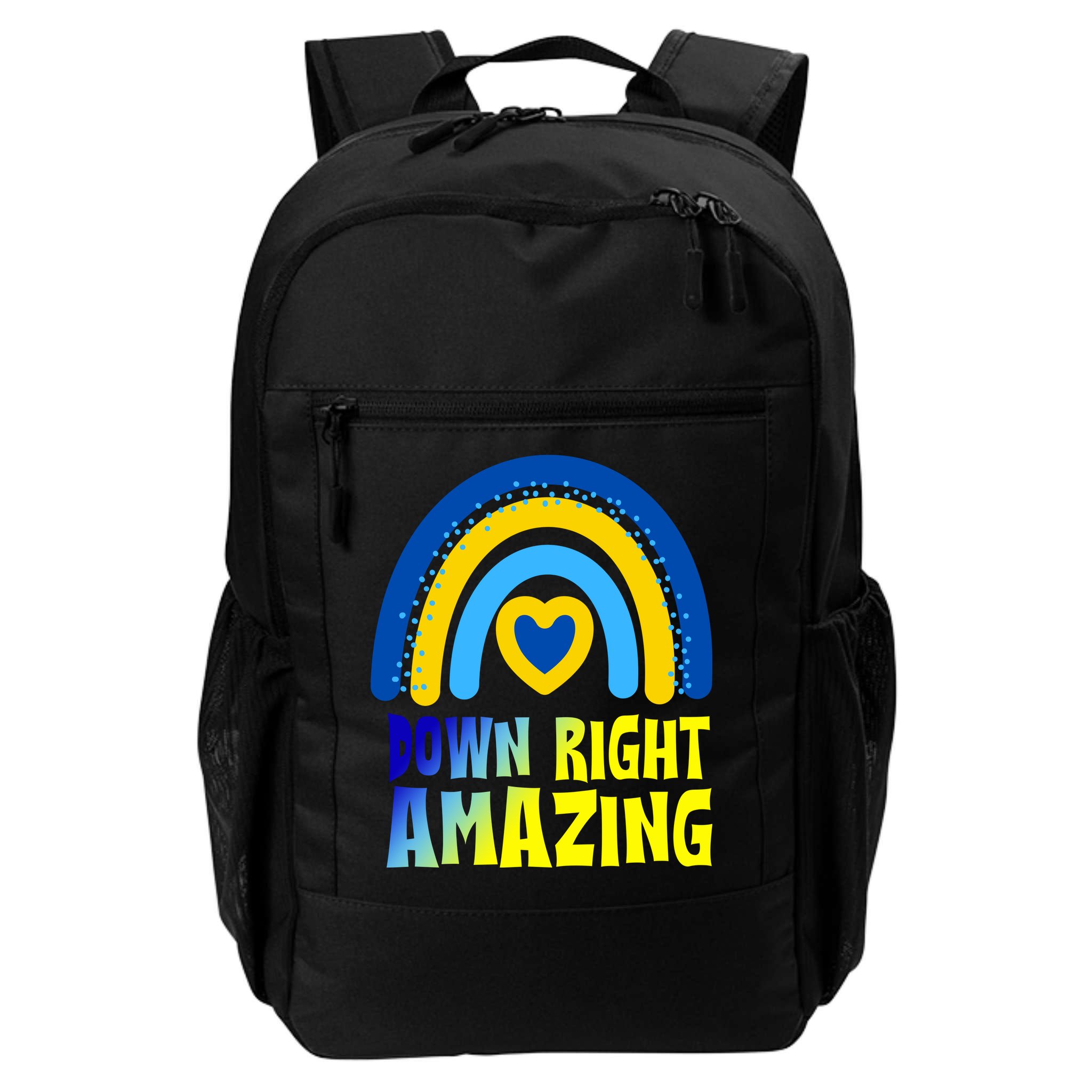 Down Right Amazing Rainbow Down Syndrome Awareness Backpack