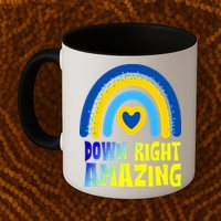 Down Right Amazing Rainbow Down Syndrome Awareness Mug