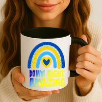 Down Right Amazing Rainbow Down Syndrome Awareness Mug
