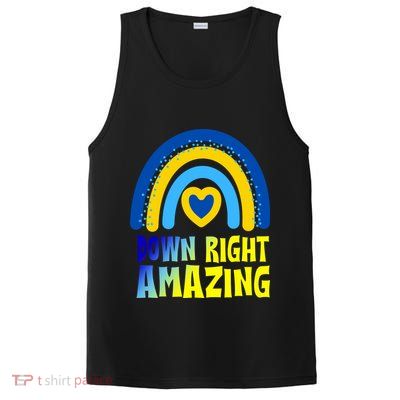 Down Right Amazing Rainbow Down Syndrome Awareness PosiCharge Competitor Tank