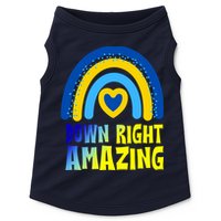 Down Right Amazing Rainbow Down Syndrome Awareness Doggie Tank