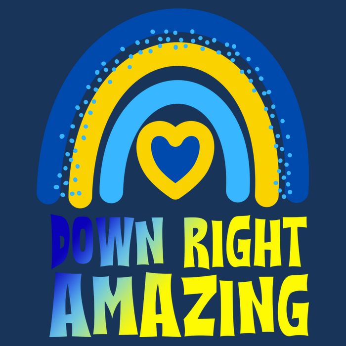 Down Right Amazing Rainbow Down Syndrome Awareness Apron