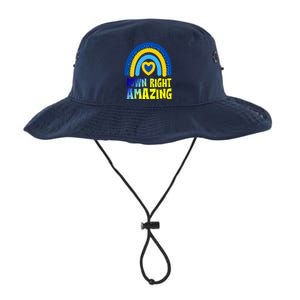 Down Right Amazing Rainbow Down Syndrome Awareness Legacy Cool Fit Booney Bucket Hat