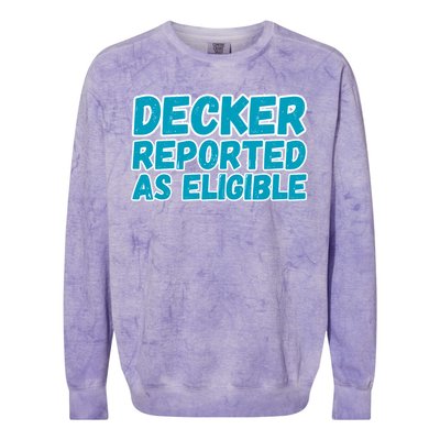 Decker Reported As Eligible Trendy Colorblast Crewneck Sweatshirt