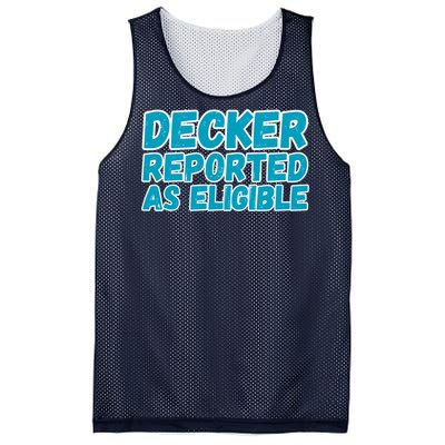 Decker Reported As Eligible Trendy Mesh Reversible Basketball Jersey Tank