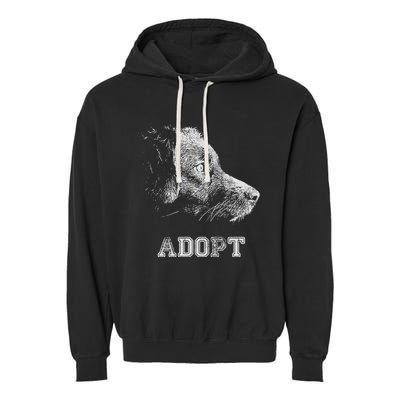 Dog Rescue And Adopt Garment-Dyed Fleece Hoodie