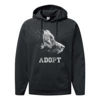 Dog Rescue And Adopt Performance Fleece Hoodie