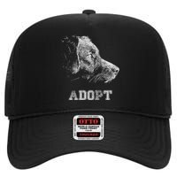 Dog Rescue And Adopt High Crown Mesh Back Trucker Hat