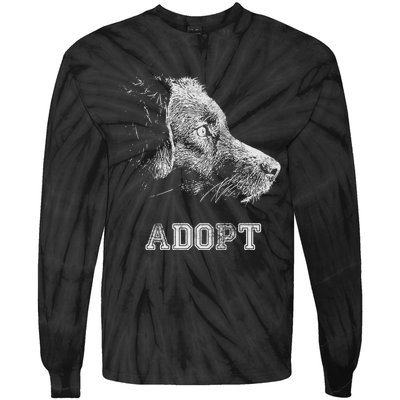 Dog Rescue And Adopt Tie-Dye Long Sleeve Shirt