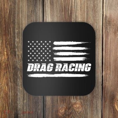 Drag Racing American Flag Drag Racer Race Coaster