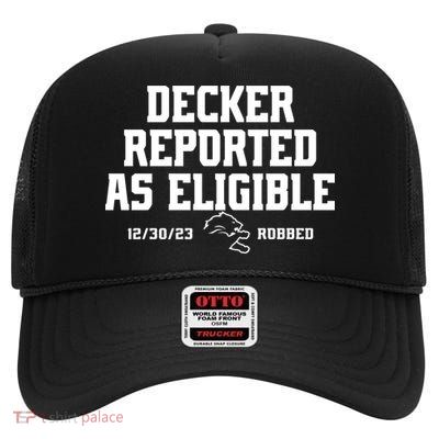 Decker Reported As Eligible Detroit Football High Crown Mesh Back Trucker Hat