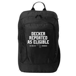 Decker Reported As Eligible Detroit Football City Backpack