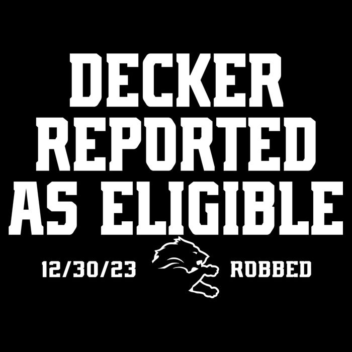 Decker Reported As Eligible Detroit Football Flatbill Hat
