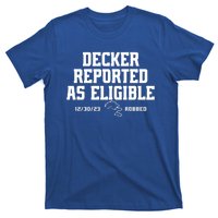 Decker Reported As Eligible Detroit Football T-Shirt