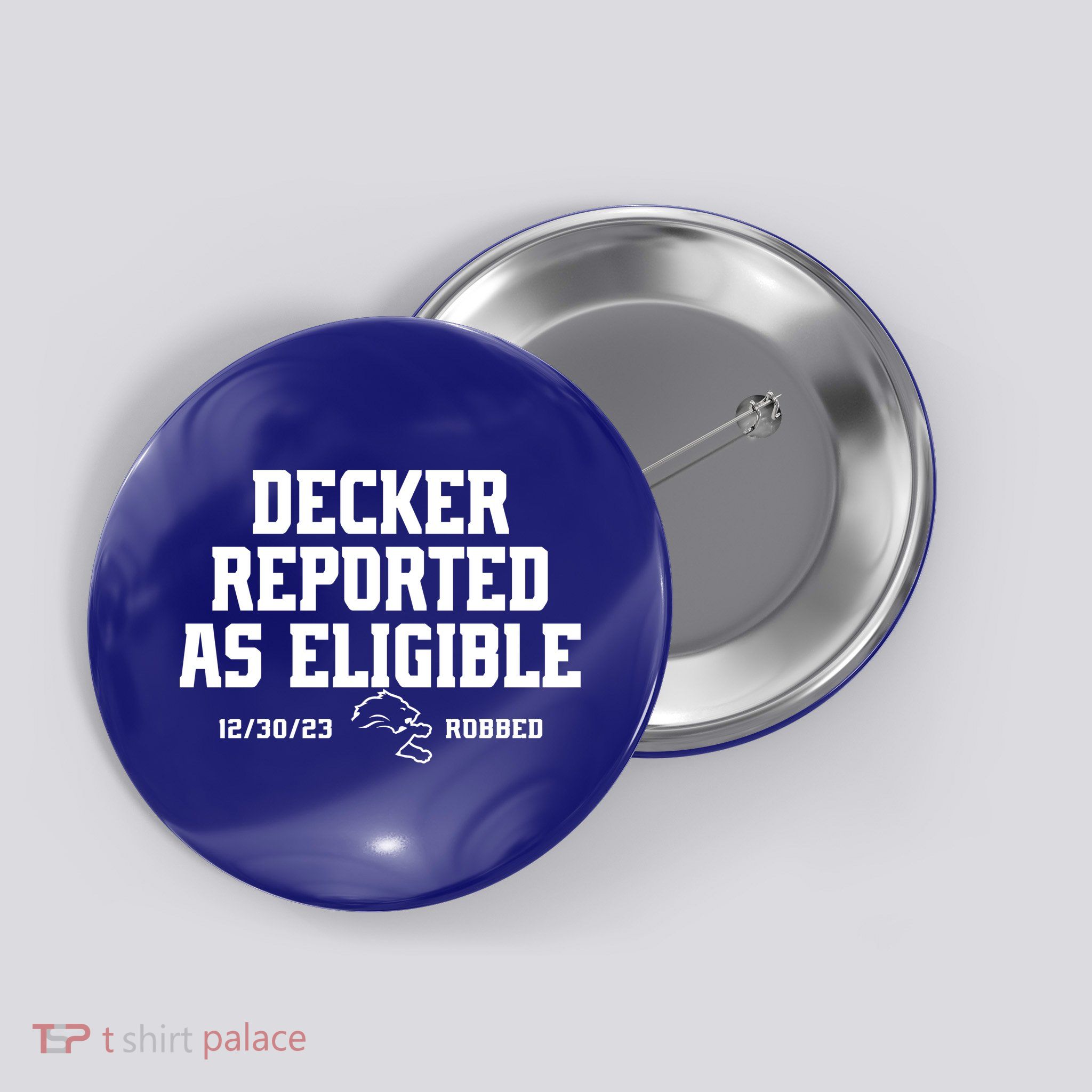 Decker Reported As Eligible Detroit Football Button