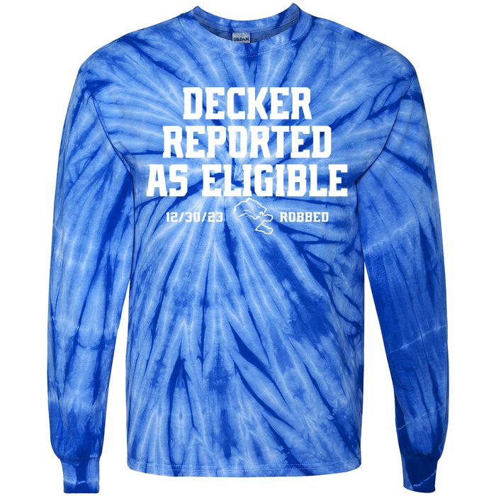 Decker Reported As Eligible Detroit Football Tie-Dye Long Sleeve Shirt