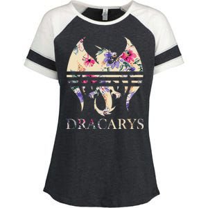 Dracarys Dragonfire Enza Ladies Jersey Colorblock Tee