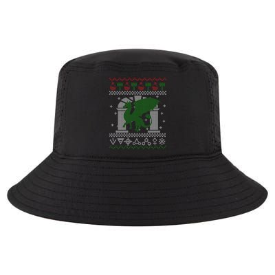 Dragon DnD Ugly Christmas Sweater Cool Comfort Performance Bucket Hat