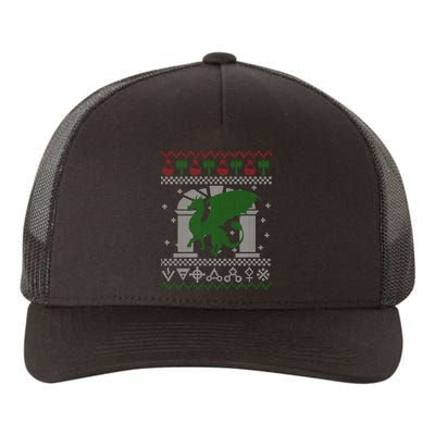 Dragon DnD Ugly Christmas Sweater Yupoong Adult 5-Panel Trucker Hat