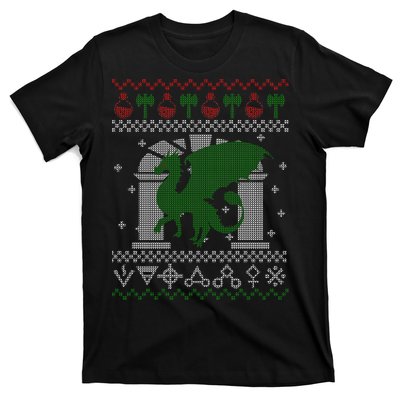 Dragon DnD Ugly Christmas Sweater T-Shirt