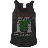 Dragon DnD Ugly Christmas Sweater Ladies Essential Tank