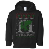 Dragon DnD Ugly Christmas Sweater Toddler Hoodie