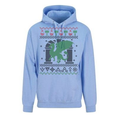 Dragon DnD Ugly Christmas Sweater Unisex Surf Hoodie