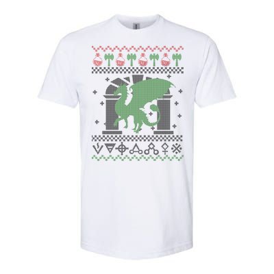 Dragon DnD Ugly Christmas Sweater Softstyle CVC T-Shirt