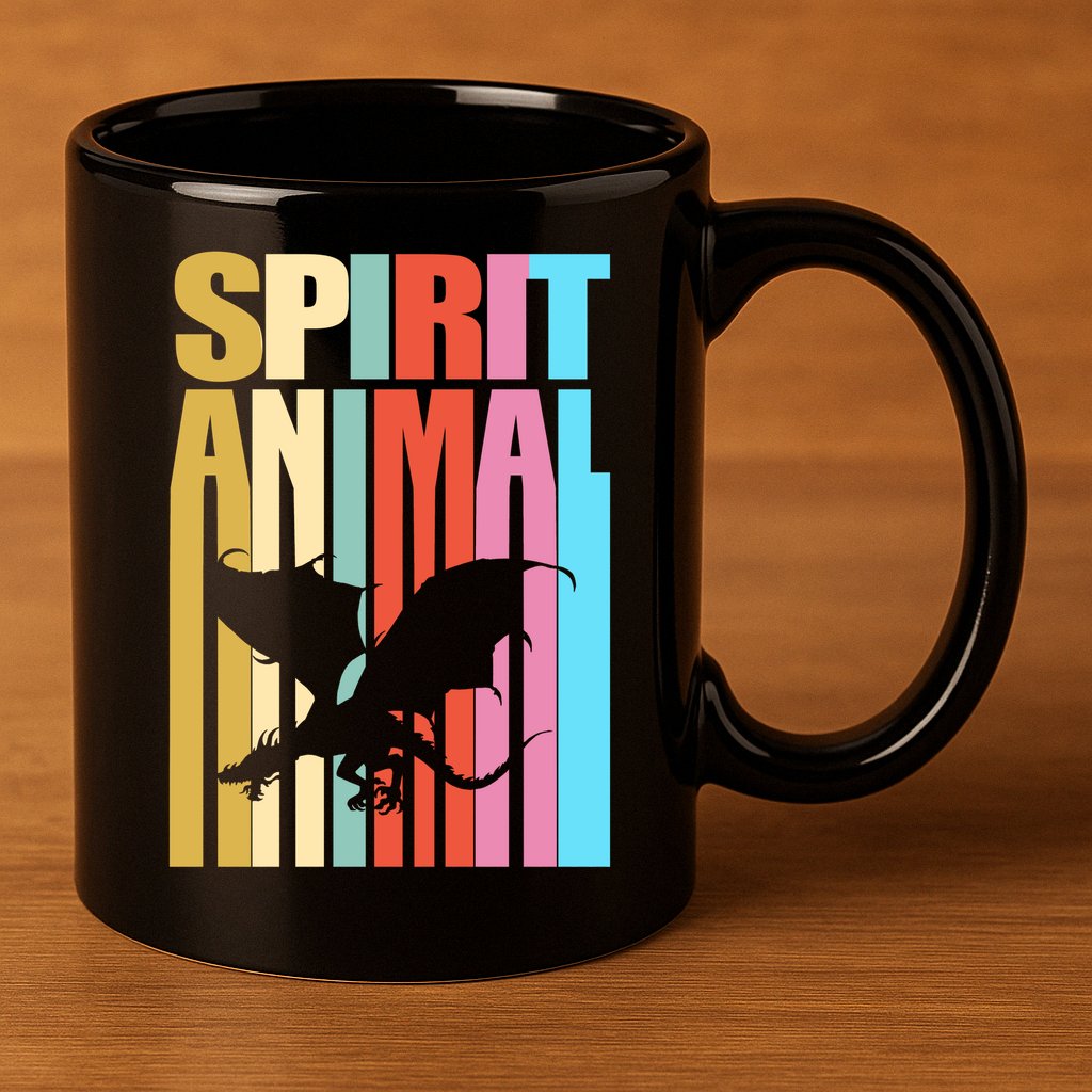 Dragon Spirit Animal 11oz C Handle Ceramic Mug