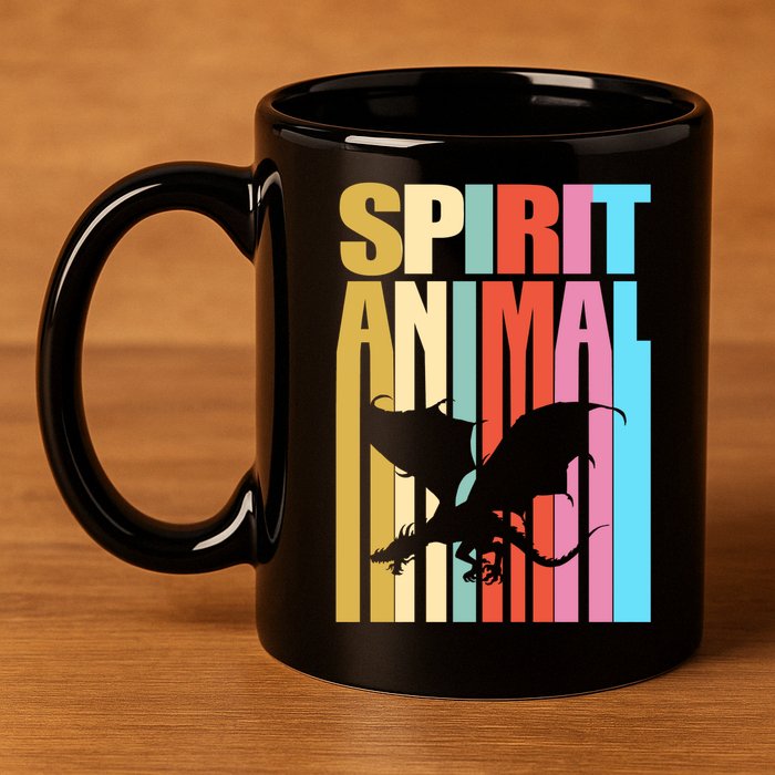Dragon Spirit Animal 11oz C Handle Ceramic Mug