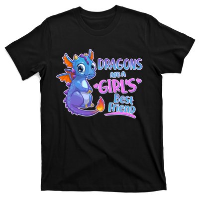 Dragons Are A Girl's Best Friend Cute Baby Dragon T-Shirt