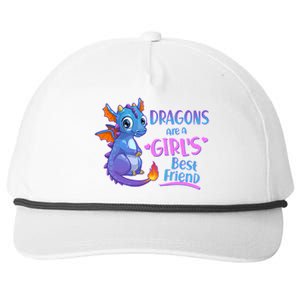 Dragons Are A Girl's Best Friend Cute Baby Dragon Snapback Five-Panel Rope Hat