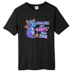 Dragons Are A Girl's Best Friend Cute Baby Dragon Tall Fusion ChromaSoft Performance T-Shirt