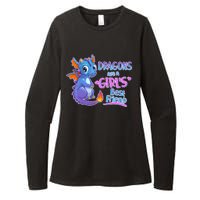 Dragons Are A Girl's Best Friend Cute Baby Dragon Womens CVC Long Sleeve Shirt