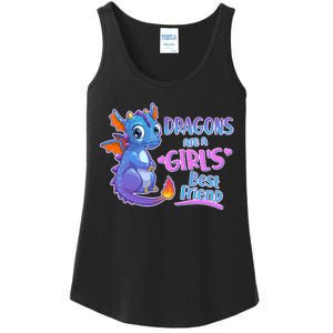 Dragons Are A Girl's Best Friend Cute Baby Dragon Ladies Essential Tank