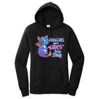 Dragons Are A Girl's Best Friend Cute Baby Dragon Women's Pullover Hoodie