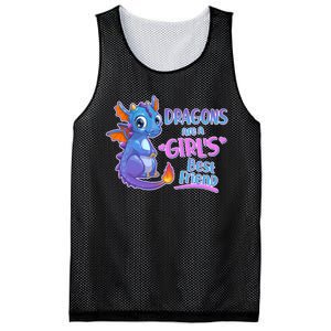 Dragons Are A Girl's Best Friend Cute Baby Dragon Mesh Reversible Basketball Jersey Tank