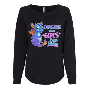 Dragons Are A Girl's Best Friend Cute Baby Dragon Womens California Wash Sweatshirt