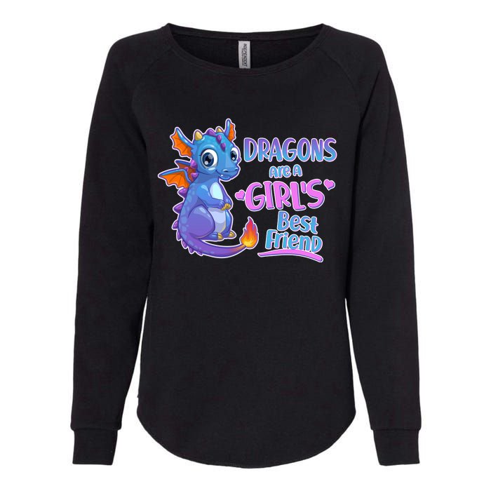 Dragons Are A Girl's Best Friend Cute Baby Dragon Womens California Wash Sweatshirt