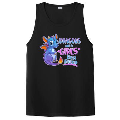 Dragons Are A Girl's Best Friend Cute Baby Dragon PosiCharge Competitor Tank