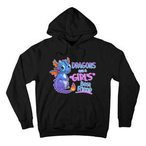 Dragons Are A Girl's Best Friend Cute Baby Dragon Tall Hoodie