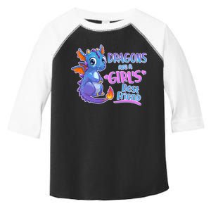 Dragons Are A Girl's Best Friend Cute Baby Dragon Toddler Fine Jersey T-Shirt