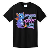 Dragons Are A Girl's Best Friend Cute Baby Dragon Kids T-Shirt