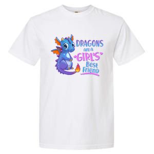 Dragons Are A Girl's Best Friend Cute Baby Dragon Garment-Dyed Heavyweight T-Shirt