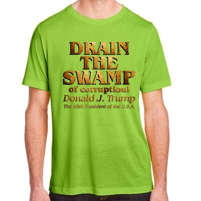 Drain The Swamp of Corruption! Donald Trump 45th President Adult ChromaSoft Performance T-Shirt