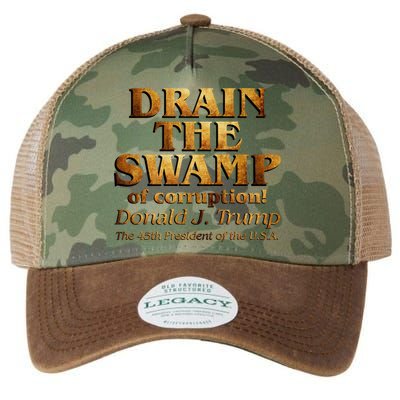 Drain The Swamp of Corruption! Donald Trump 45th President Legacy Tie Dye Trucker Hat