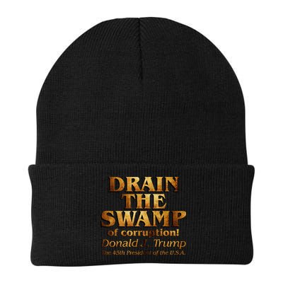 Drain The Swamp of Corruption! Donald Trump 45th President Beanie