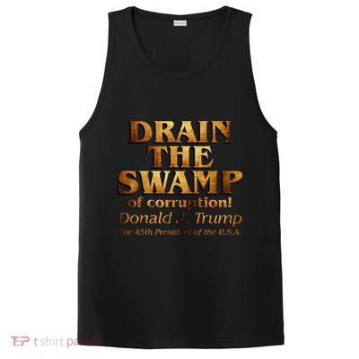 Drain The Swamp of Corruption! Donald Trump 45th President PosiCharge Competitor Tank